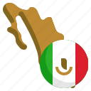 mexico, flag, iconx, world, country, map, location