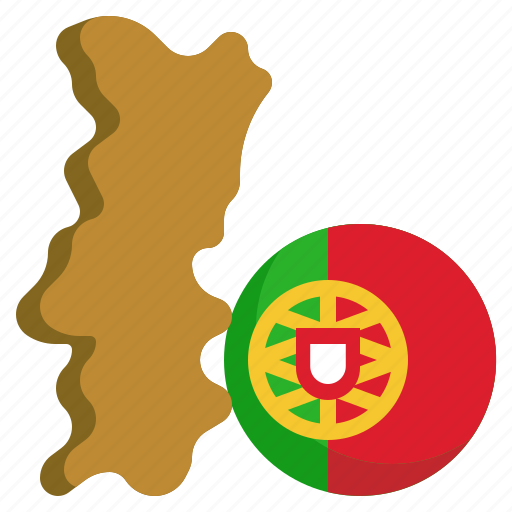 Portugal, flag, world, nation, map, location icon - Download on Iconfinder