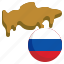 russia, flag, country, variant, map, location 