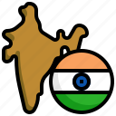 india, flag, country, nation, flags, map, location