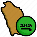 saudi, arabia, flag, country, nation, world, map