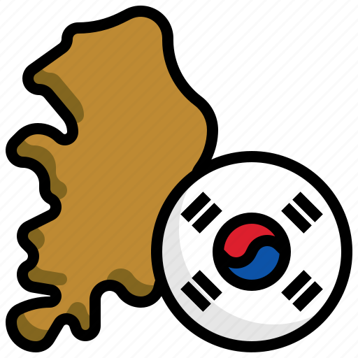 South, korea, flag, country, nation, flags, location icon - Download on Iconfinder