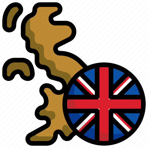 United, kingdom, flag, uk, map, location icon - Download on Iconfinder