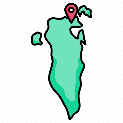 Bahrain, map icon - Download on Iconfinder on Iconfinder