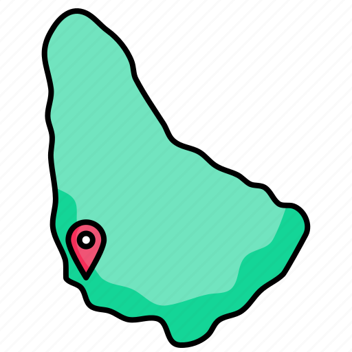 Barbados, map icon - Download on Iconfinder on Iconfinder