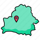 belarus, map