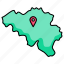 belgium, map 