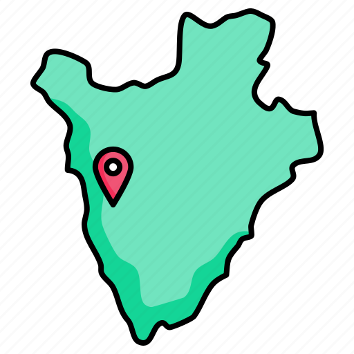 Burundi, map icon - Download on Iconfinder on Iconfinder