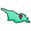 georgia, map 