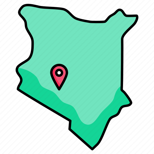 Kenya, map icon - Download on Iconfinder on Iconfinder