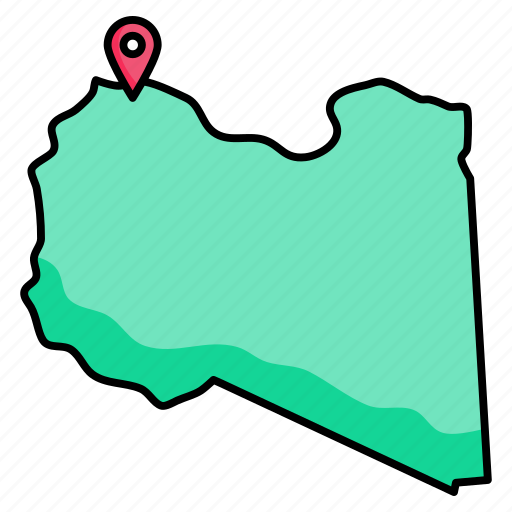 Libya, map icon - Download on Iconfinder on Iconfinder