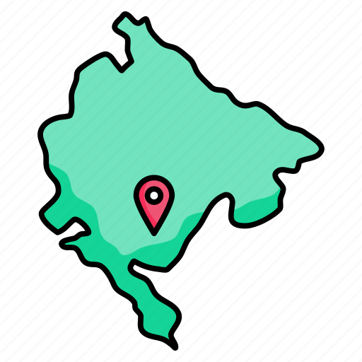 Montenegro, map icon - Download on Iconfinder on Iconfinder