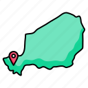 niger, map