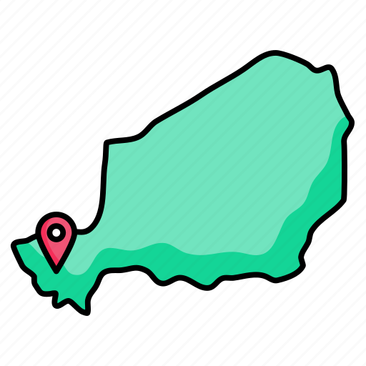 Niger, map icon - Download on Iconfinder on Iconfinder