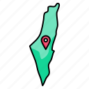 palestine, map