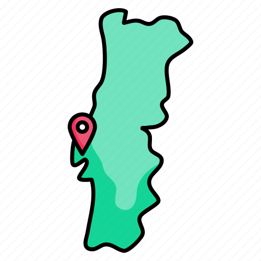 Portugal, map icon - Download on Iconfinder on Iconfinder