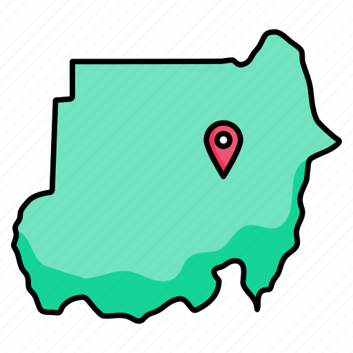 Sudan, map icon - Download on Iconfinder on Iconfinder