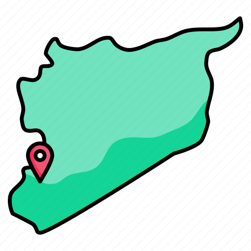 Syria, map icon - Download on Iconfinder on Iconfinder