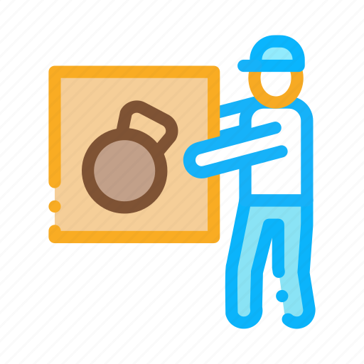 Bicycle, courier, delivery, job, loader, scooter, truck icon - Download on Iconfinder