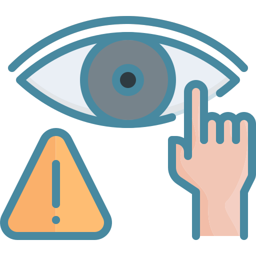 Avoid, do not, eye, hand, touch icon - Free download