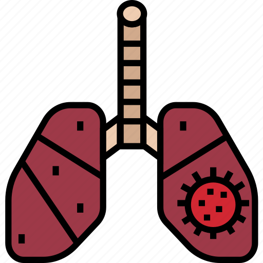 Covid, in, lungs, organs, virus, damage, medical icon - Download on Iconfinder