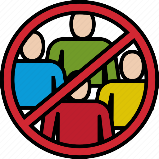 Avoid, crowd, people, public, group, social, coronavirus icon - Download on Iconfinder