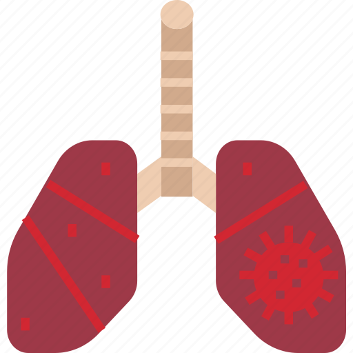 Covid, in, lungs, organs, virus, damage, medical icon - Download on Iconfinder