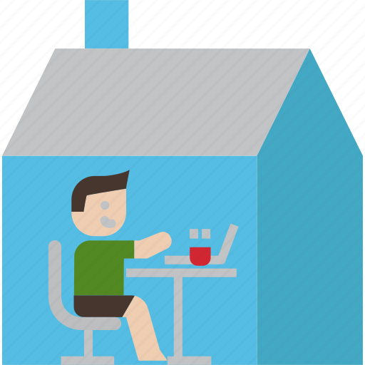 At, home, jobs, professions, teleworking, work, working icon - Download on Iconfinder