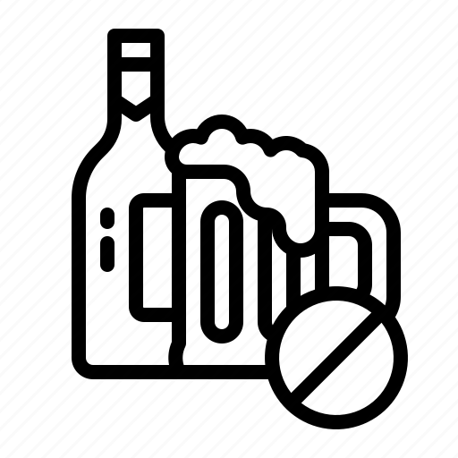 Alcohol, no, tea, forbidden, prohibition icon - Download on Iconfinder