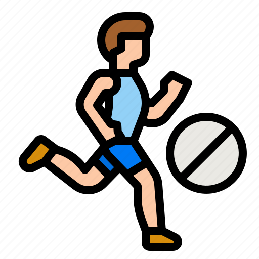 Exercise, prohibition, no, running, jogging icon - Download on Iconfinder