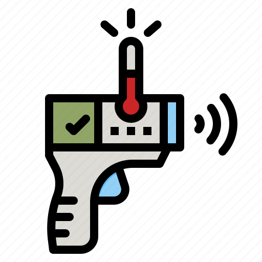 Temperature, gun, thermometer, covid, scan icon - Download on Iconfinder