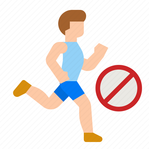Exercise, prohibition, no, running, jogging icon - Download on Iconfinder
