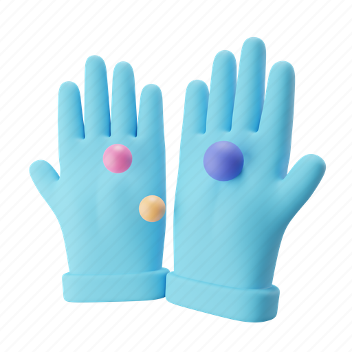 Rubber, glove 3D illustration - Download on Iconfinder
