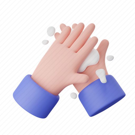 Wash, hand, gesture 3D illustration - Download on Iconfinder