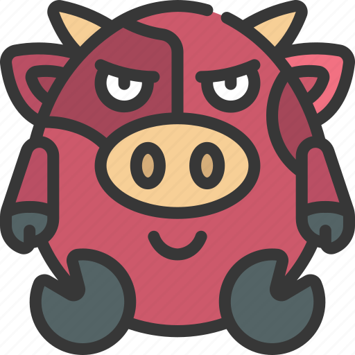 Devil, emote, emoticon, animal, cute, evil icon - Download on Iconfinder