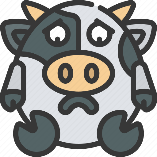 Down, emote, emoticon, animal, cute, sad icon - Download on Iconfinder