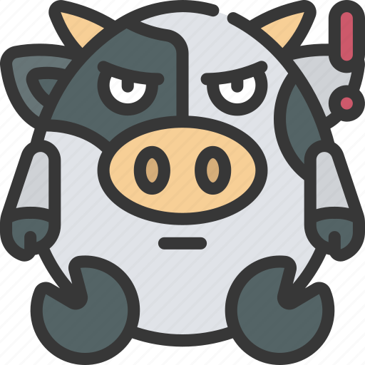 Serious, emote, emoticon, animal, cute, exclamation icon - Download on Iconfinder