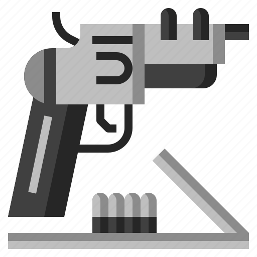 Bullets, gun, pistol, revolver, weapons icon - Download on Iconfinder