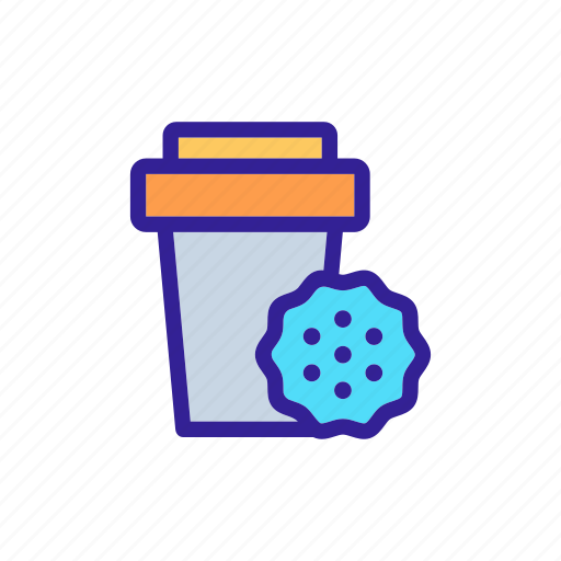 Cake, coffee, contour, cookies, coworking, cream, sweet icon - Download on Iconfinder