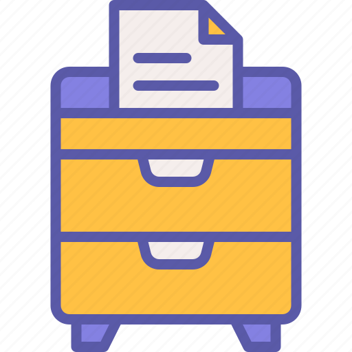 File, cabinet, document, furniture, archive icon - Download on Iconfinder