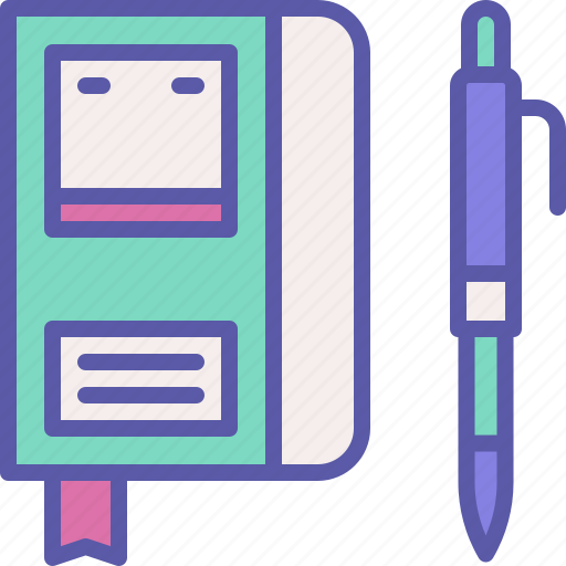 Notebook, note, document, book, pen icon - Download on Iconfinder