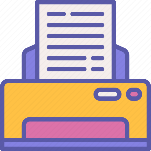 Printer, print, document, paper, business icon - Download on Iconfinder