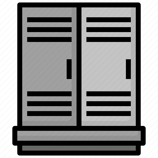 Lockers, school, furniture, household, storage icon - Download on Iconfinder