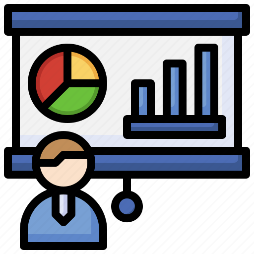 Presentation, statistics, business, finances icon - Download on Iconfinder