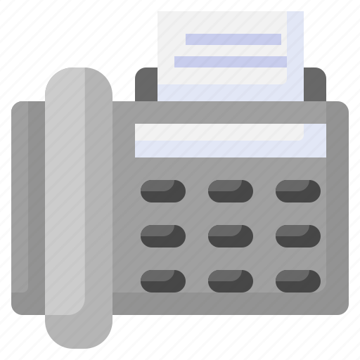 Fax, miscellaneous, phone, set, telephone, call, office icon - Download on Iconfinder