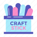 crafting, craft, stick, art, education, office, equipment, school, glue