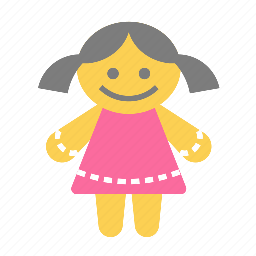 Craft, doll, handmade, plush, toy, girl, kid icon - Download on Iconfinder