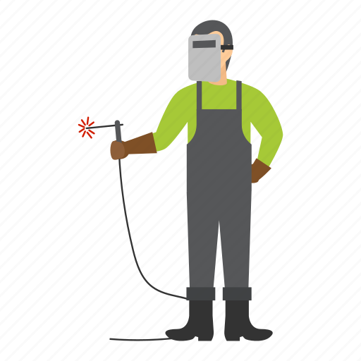 Welder, worker, welding gun, welder mask, engineer, person, occupation icon - Download on Iconfinder