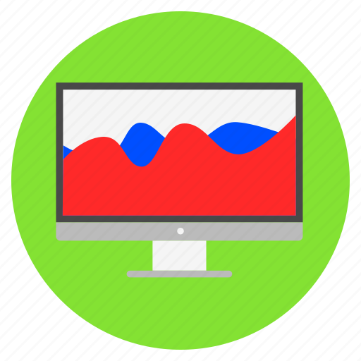 Analytical, comparison graph, data analysis, presentation, wave chart icon - Download on Iconfinder