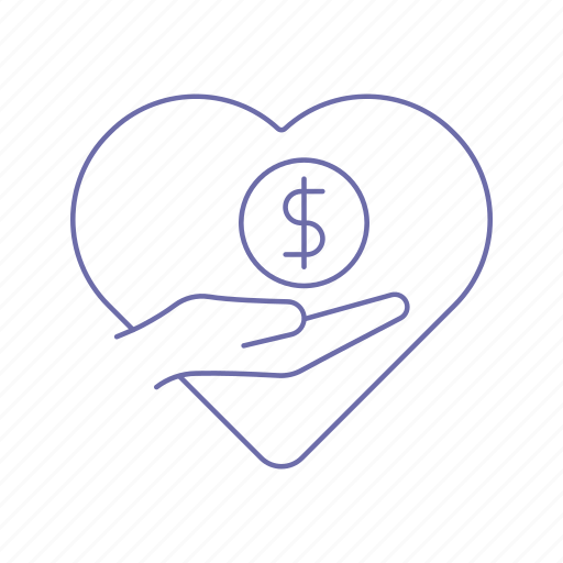 Charity, hands, love, money icon - Download on Iconfinder